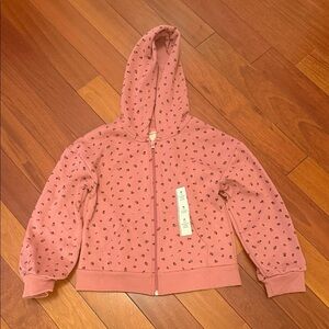 Cat & Jack Dusty Pink Patterned Hoodie